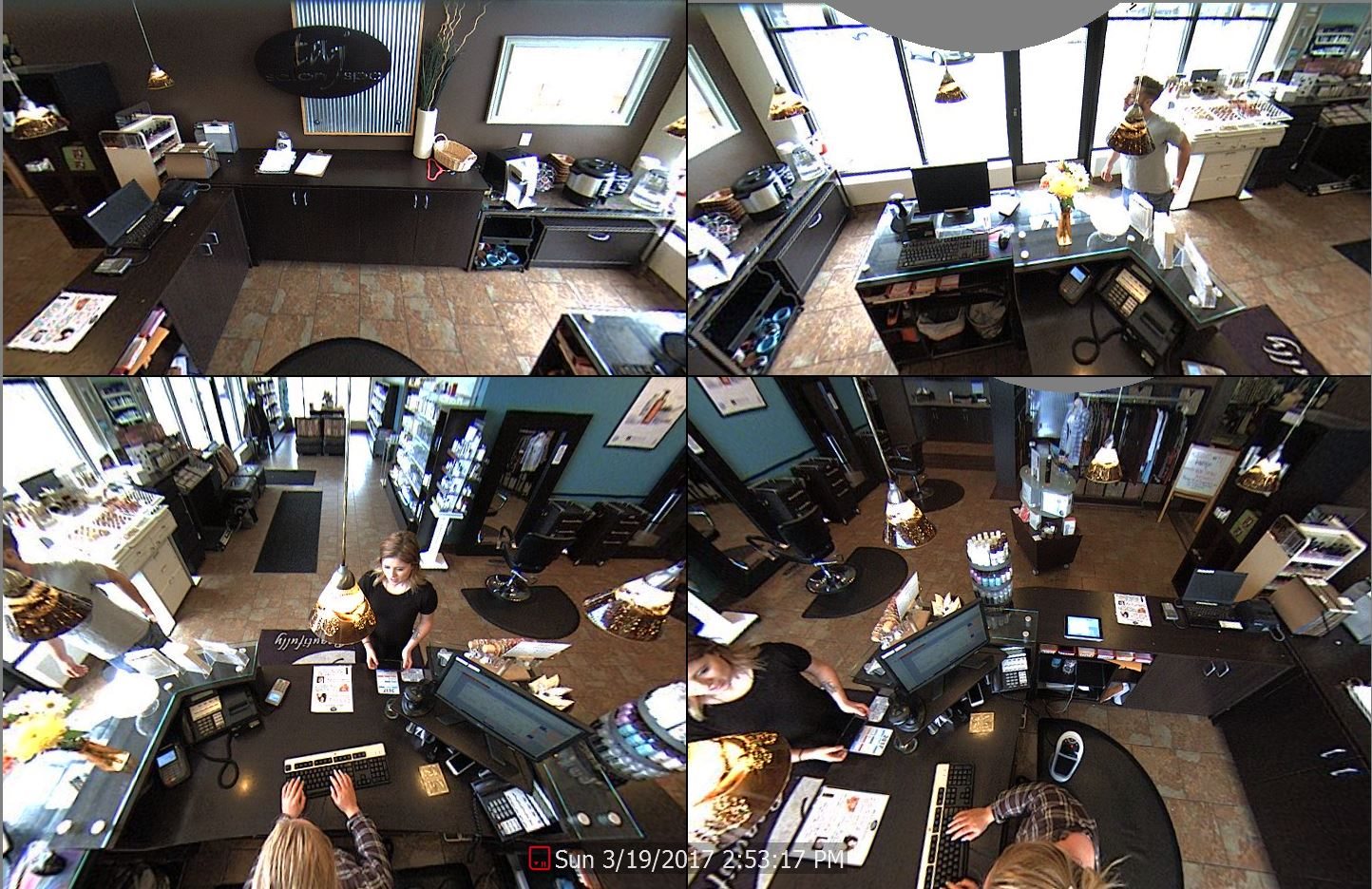 Commercial surveillance installation example